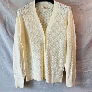ModCloth Myrtlewood of California Pointelle Cardigan